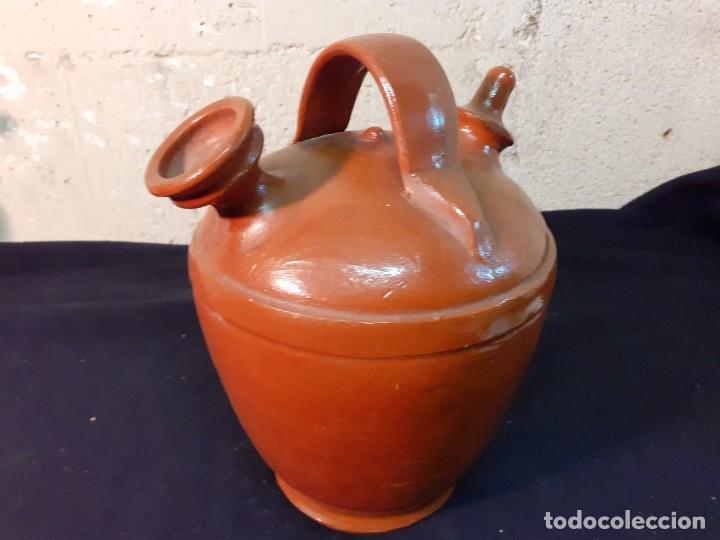 Antig&uuml;edades: Cantaro o botijo marron - Foto 2
