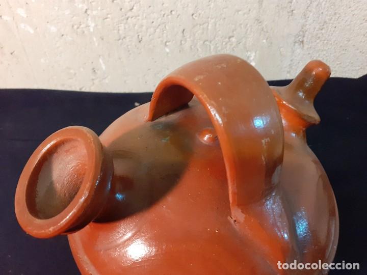 Antig&uuml;edades: Cantaro o botijo marron - Foto 3