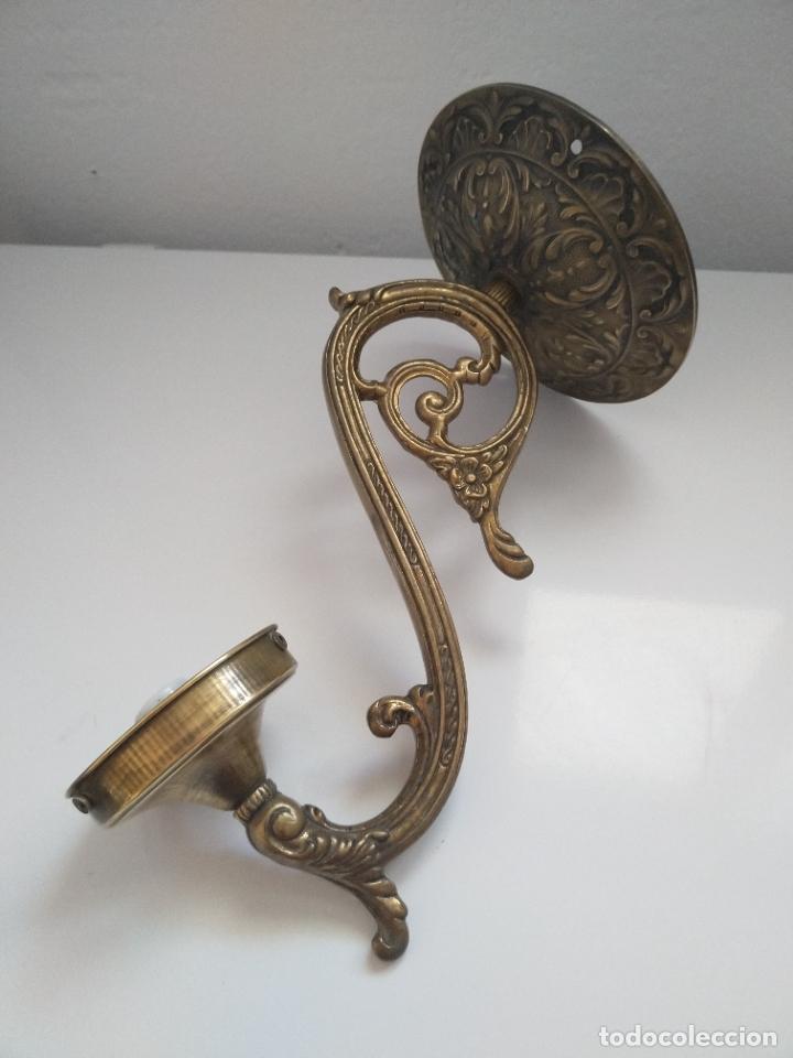 Antig&uuml;edades: Antiguo aplique pared de bronce - Foto 3