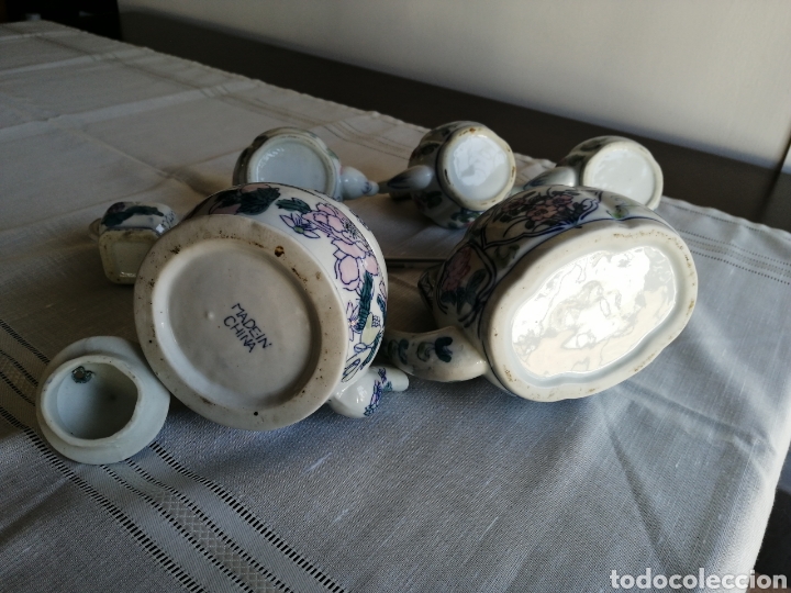 Antigüedades: Lote de 6 teteras de porcelana - Foto 10 - 219738582