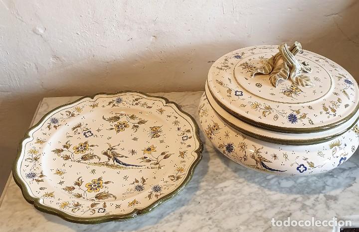 Antig&uuml;edades: SOPERA + PLATO DE PORCELANA CASES DE MANISES - Foto 3