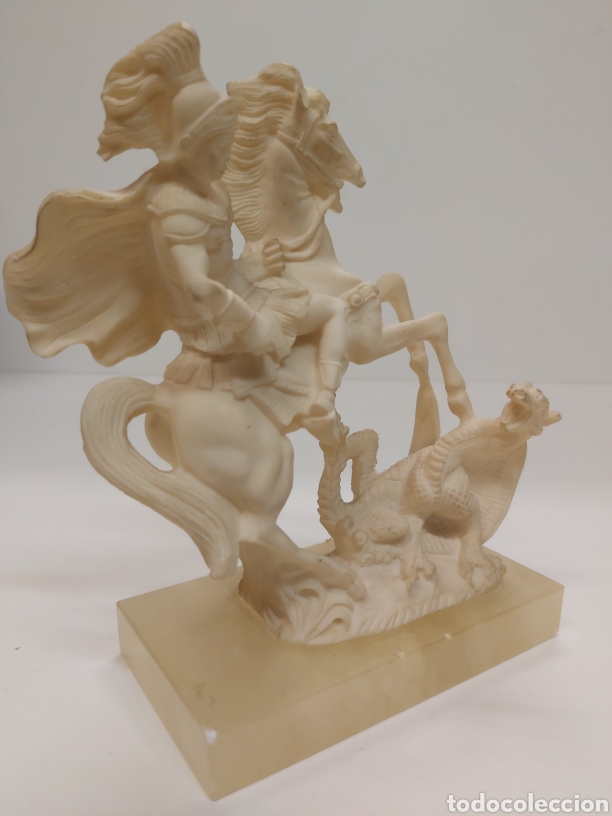 Antig&uuml;edades: Figura San Jorge marmolina? - Foto 3