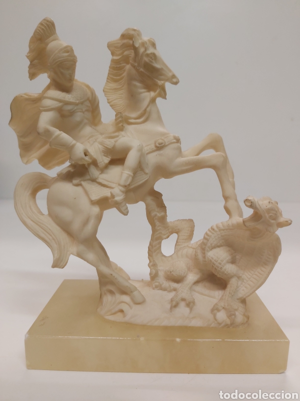 Antig&uuml;edades: Figura San Jorge marmolina? - Foto 1