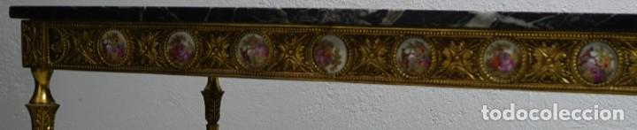 Antig&uuml;edades: Mesa bronce y m&aacute;rmol - Foto 3