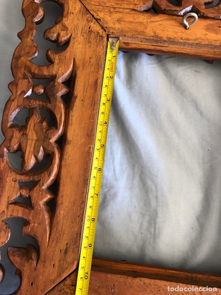 Antig&uuml;edades: Marco antiguo muy labrado de madera - Foto 5