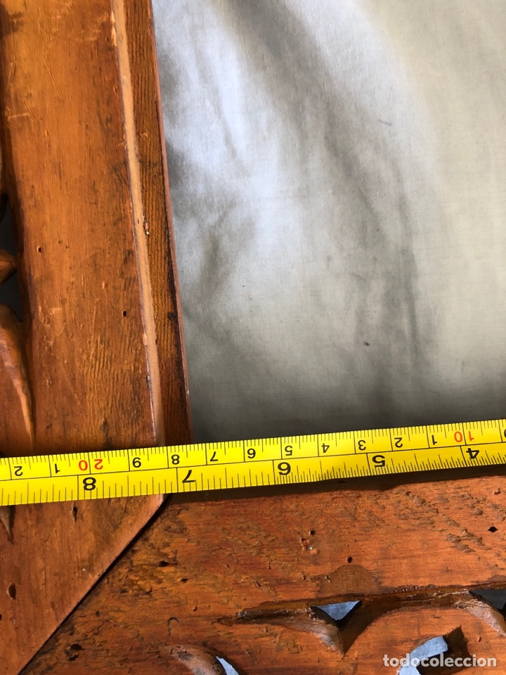 Antig&uuml;edades: Marco antiguo muy labrado de madera - Foto 6