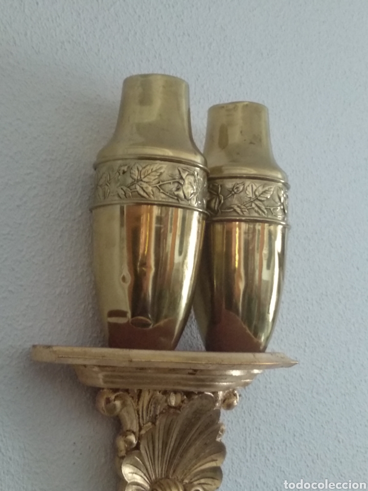 Antig&uuml;edades: JARRONES ANTIGUOS DE LATON. - Foto 1