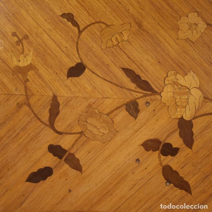 Antig&uuml;edades: Escritorio franc&eacute;s en madera con incrustaciones - Foto 8