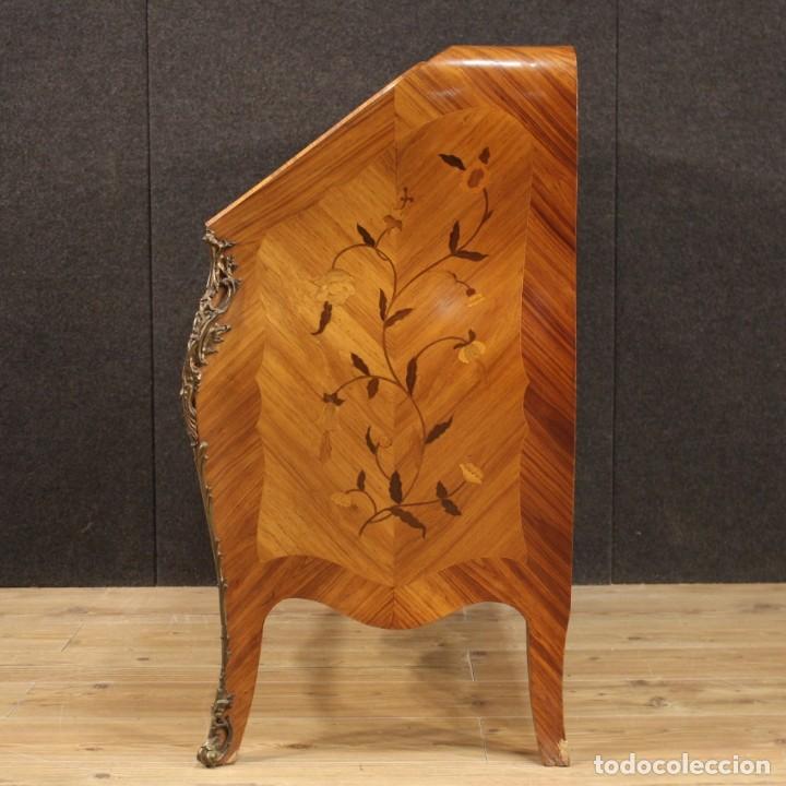 Antig&uuml;edades: Escritorio franc&eacute;s en madera con incrustaciones - Foto 11