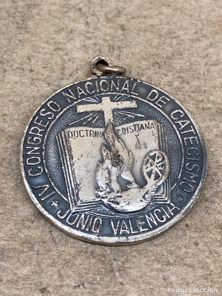 Antig&uuml;edades: Medalla religiosa de plata - Foto 2
