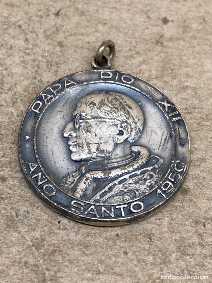 Antig&uuml;edades: Medalla religiosa de plata - Foto 1