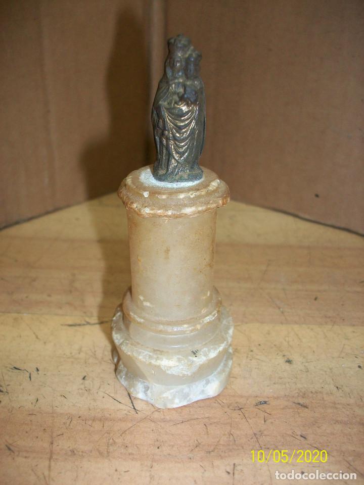 Antig&uuml;edades: IMAGEL DE LA VIRGEN MARIA CON PEDESTAL - Foto 1