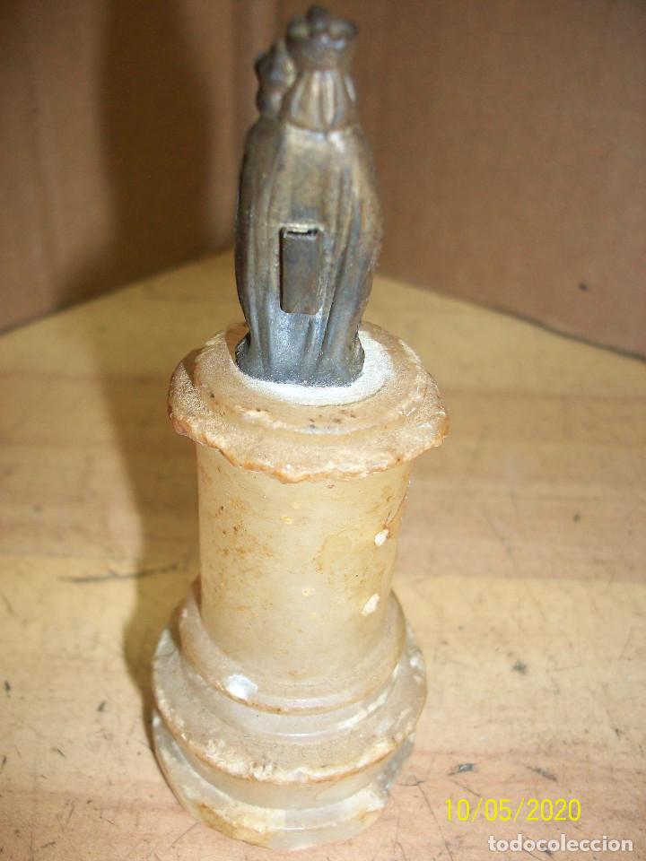 Antig&uuml;edades: IMAGEL DE LA VIRGEN MARIA CON PEDESTAL - Foto 3