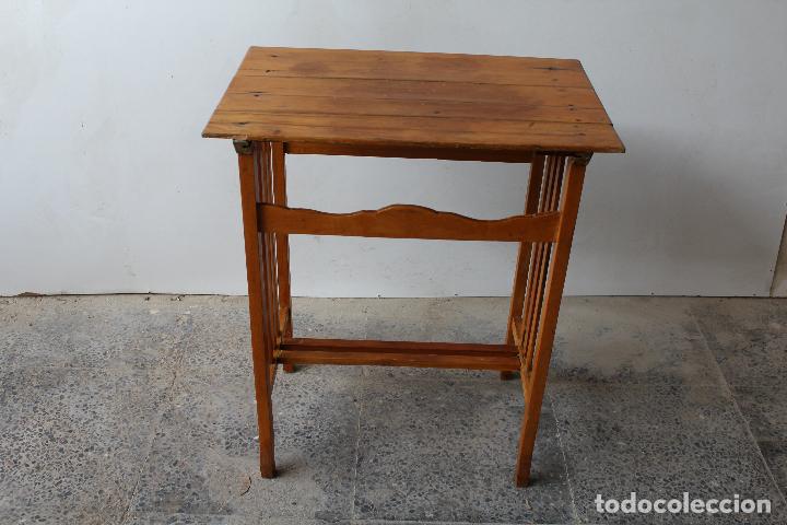 Antig&uuml;edades: mesa auxiliar antigua rustica - Foto 5