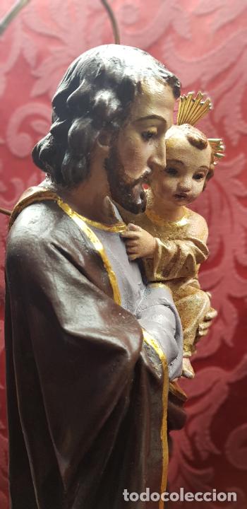 Antig&uuml;edades: SAN JOS&Eacute; CON NI&Ntilde;O EN BRAZOS - Foto 3