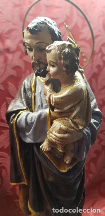 Antig&uuml;edades: SAN JOS&Eacute; CON NI&Ntilde;O EN BRAZOS - Foto 4