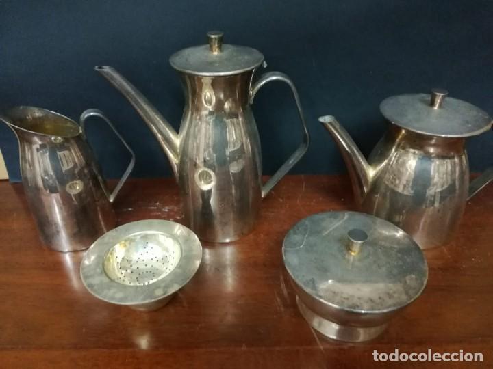 Antig&uuml;edades: Juego de cafe de alpaca plateada - Foto 2