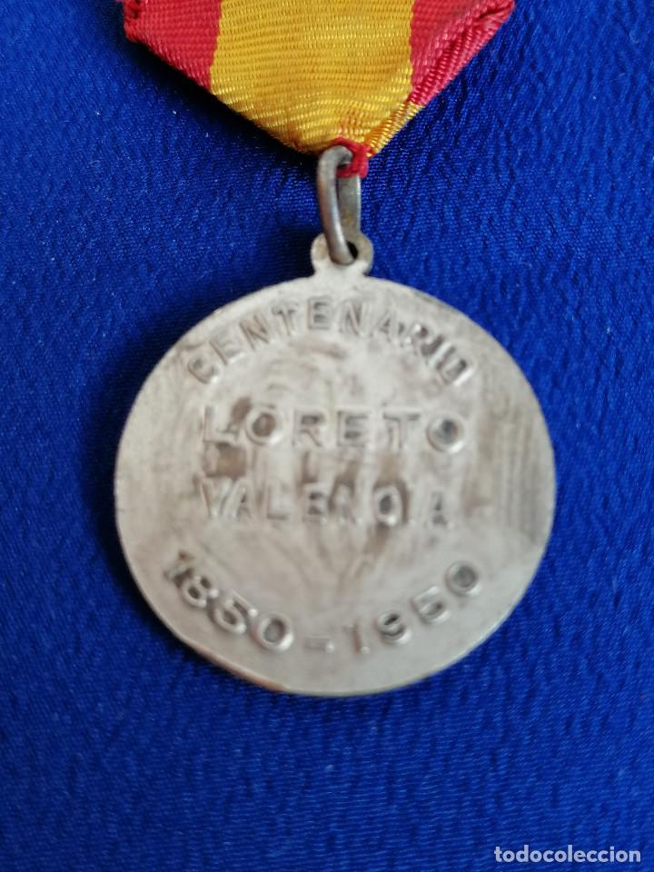 Antig&uuml;edades: MEDALLA VIRGEN DEL LORETO CENTENARIO 1850-1950 VALENCIA - Foto 1