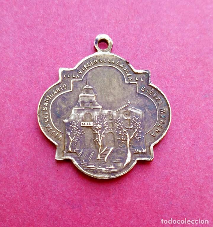 Antigüedades: Medalla Siglo XIX Virgen de la Cabeza. - Foto 2 - 220112291
