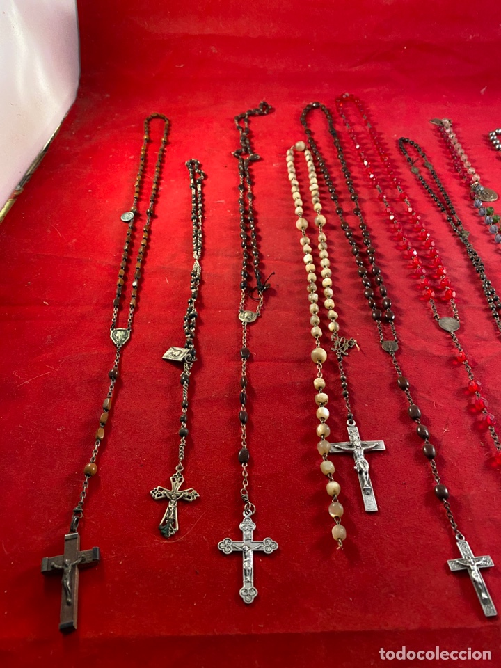 Antig&uuml;edades: Lote de 10 rosarios - Foto 2