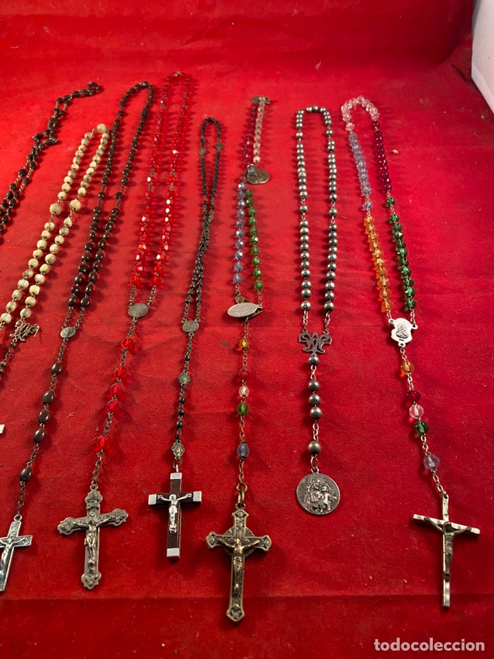 Antig&uuml;edades: Lote de 10 rosarios - Foto 3