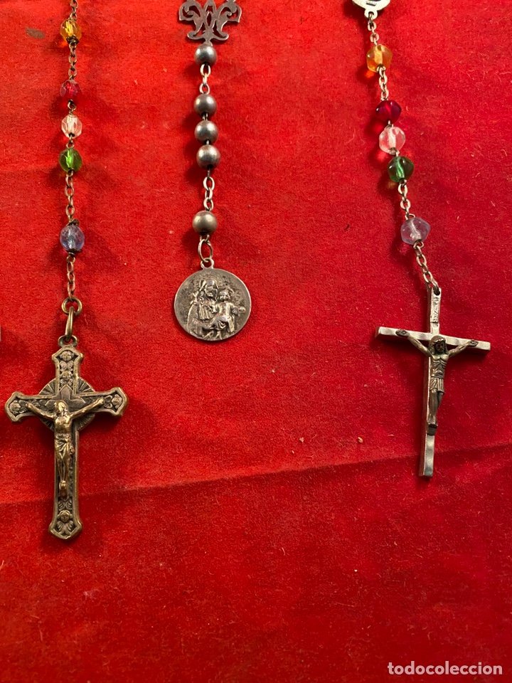 Antig&uuml;edades: Lote de 10 rosarios - Foto 8