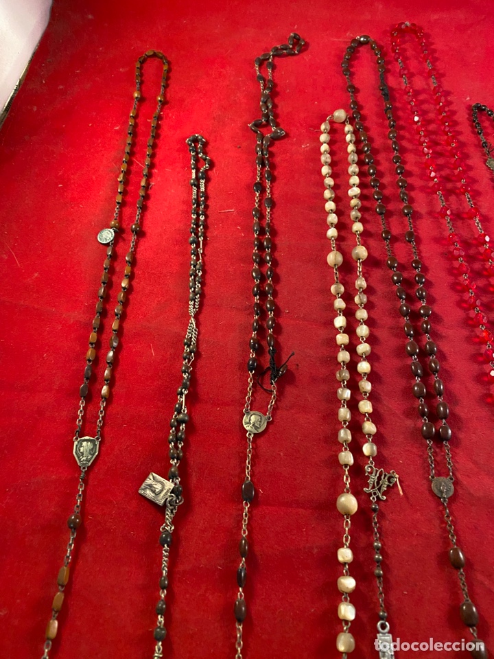 Antig&uuml;edades: Lote de 10 rosarios - Foto 10