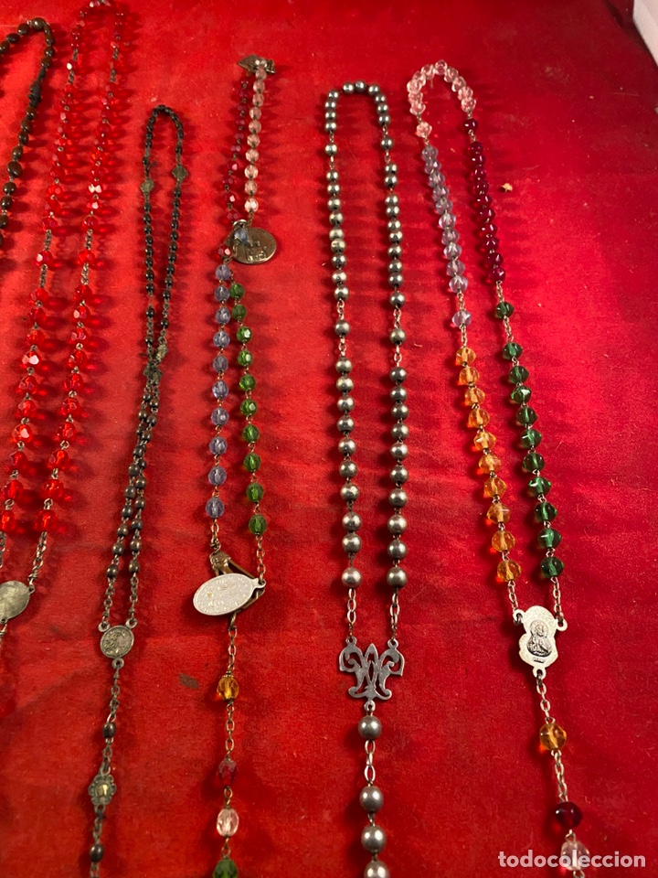 Antig&uuml;edades: Lote de 10 rosarios - Foto 11