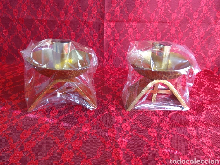Antig&uuml;edades: Camdelabros de Altar, pareja - Foto 1