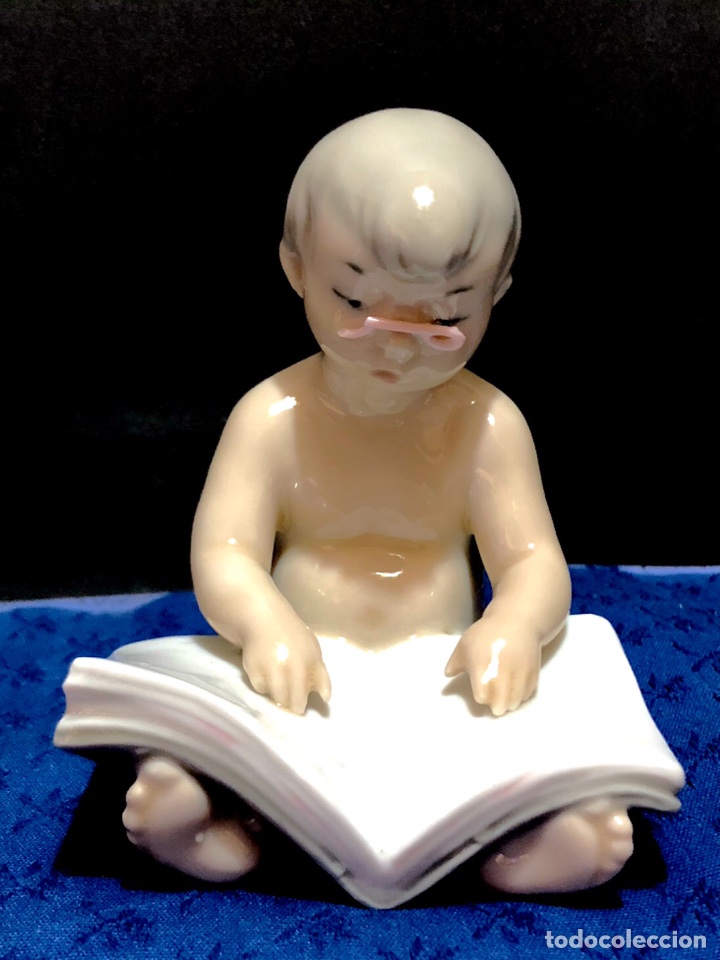 Antig&uuml;edades: REF: 01000047.03 &ldquo;BEB&Eacute; LEYENDO&rdquo; LLADR&Oacute; - Foto 1