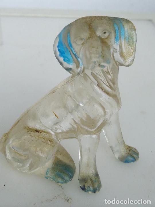 Antig&uuml;edades: Figura perro cristal transparente - Foto 1