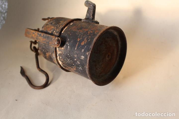 Antig&uuml;edades: ANTIGUO CANDIL DE CARBURO - Foto 2