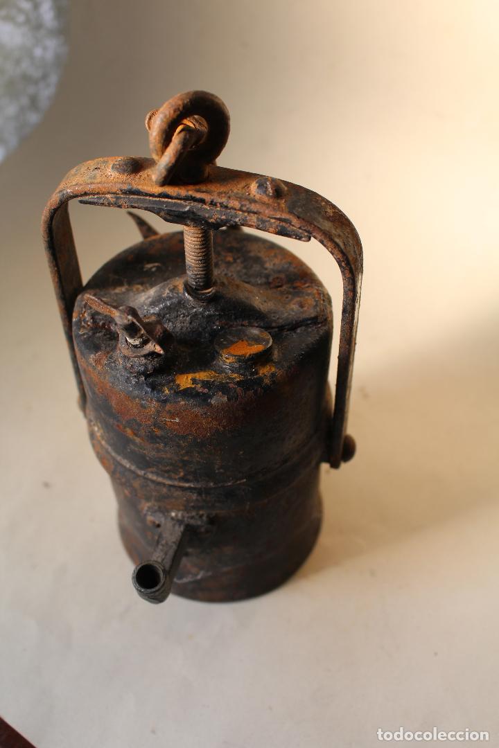 Antig&uuml;edades: ANTIGUO CANDIL DE CARBURO - Foto 3