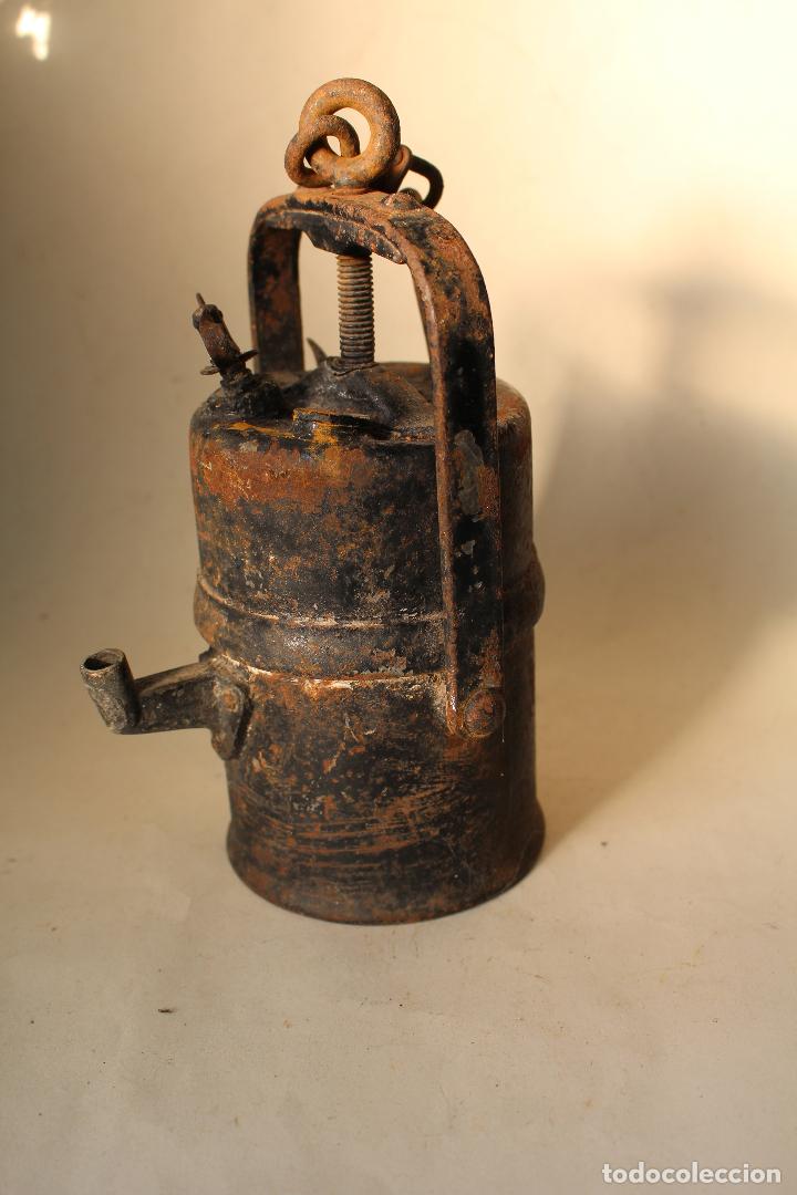 Antig&uuml;edades: ANTIGUO CANDIL DE CARBURO - Foto 4