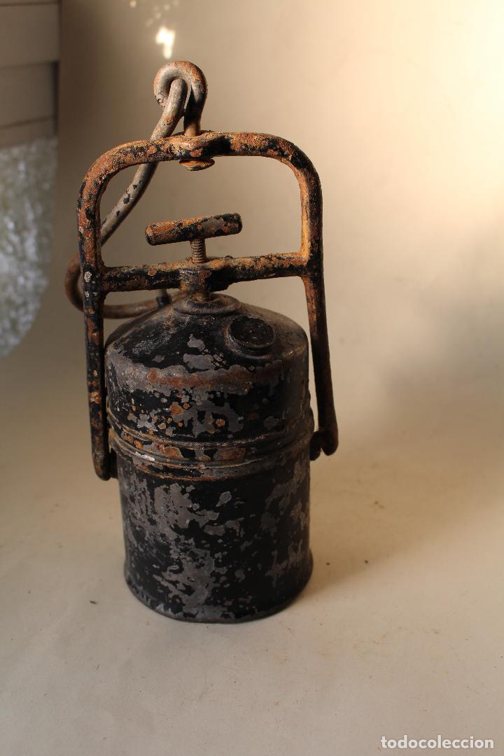 Antig&uuml;edades: ANTIGUO CANDIL DE CARBURO - Foto 3