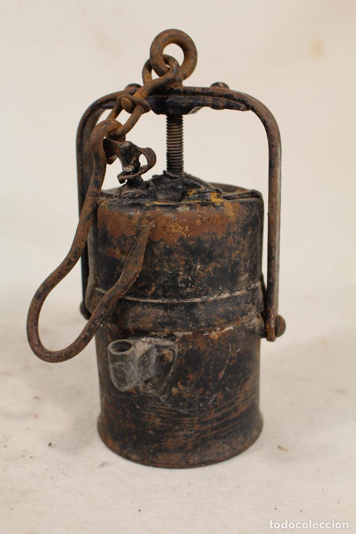 Antig&uuml;edades: ANTIGUO CANDIL DE CARBURO - Foto 4