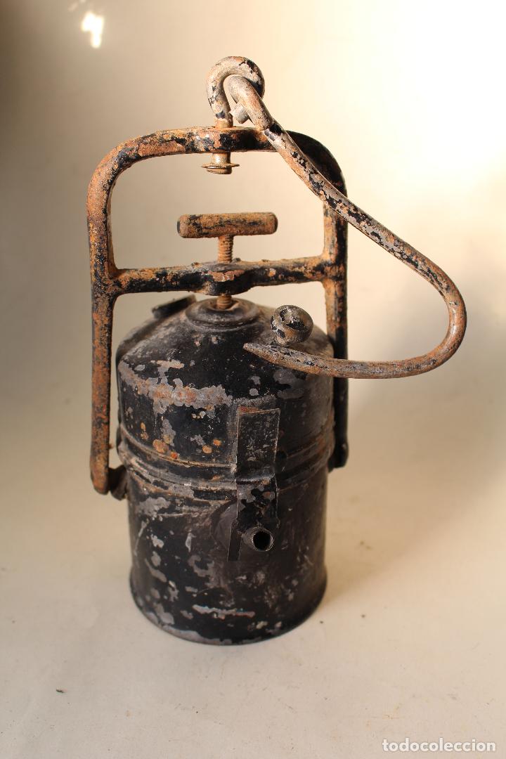 Antig&uuml;edades: ANTIGUO CANDIL DE CARBURO - Foto 1