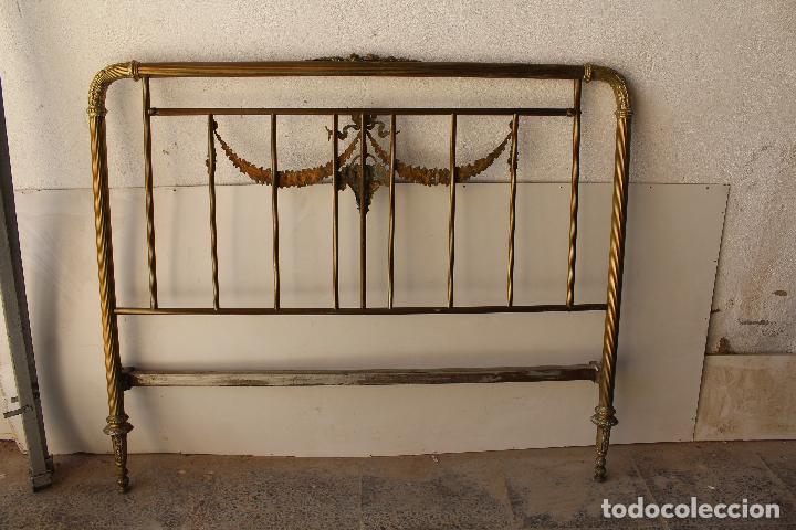 Antig&uuml;edades: cama de bronce antigua original - Foto 6