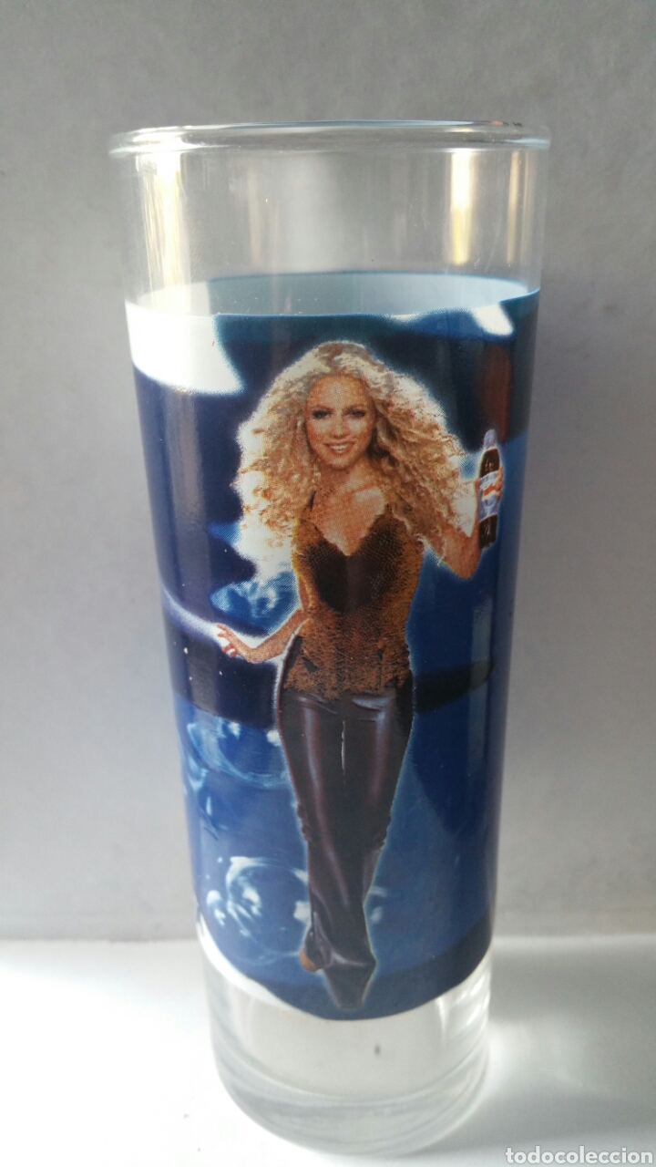Antig&uuml;edades: Vaso de tubo, Pepsi, con SHAKIRA.