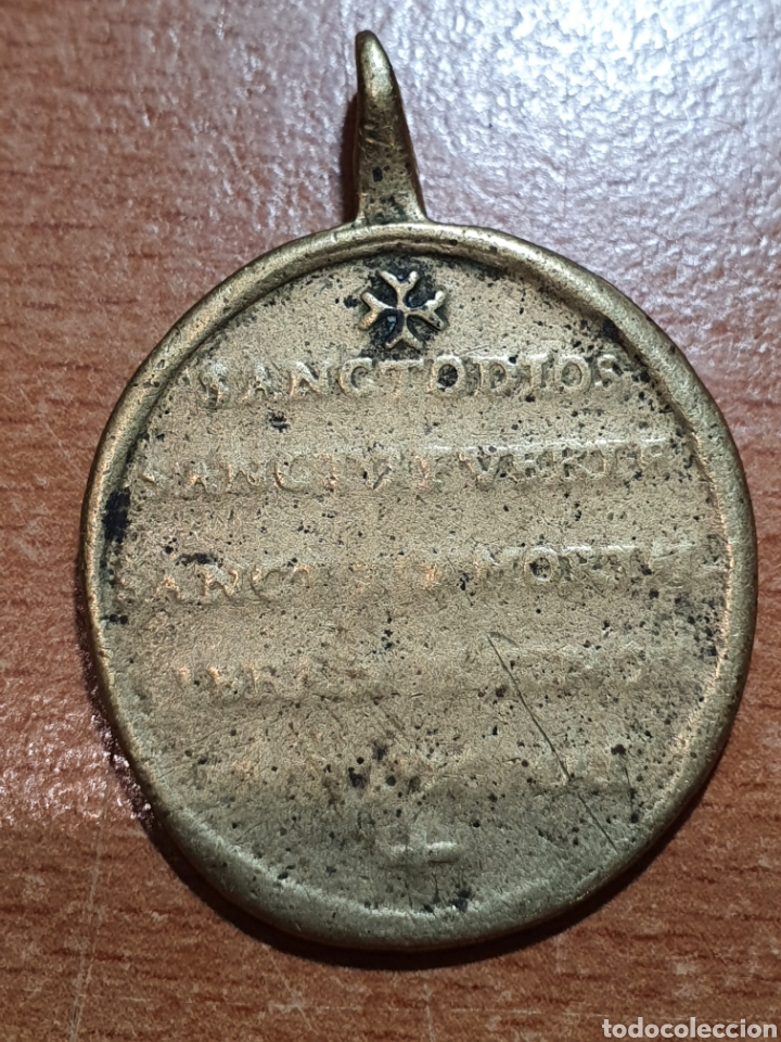 Antig&uuml;edades: Medalla religiosa medieval 4 cm. - Foto 2