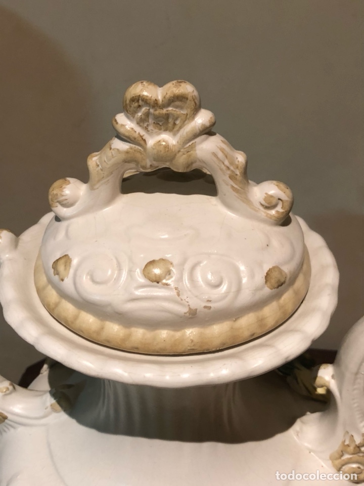 Antigüedades: Preciosa tetera porcelana capo di monte, buen tamaño - Foto 6 - 220536115