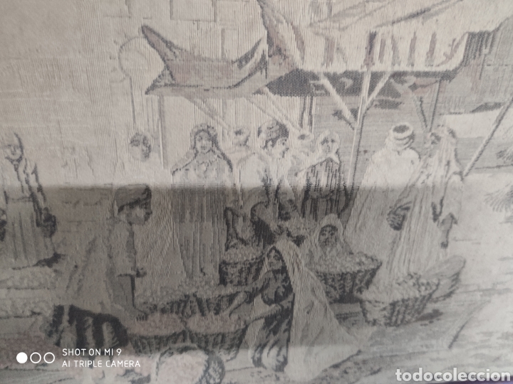 Antig&uuml;edades: ANTIQU&Iacute;SIMO TAPIZ ENMARCADO. - Foto 2