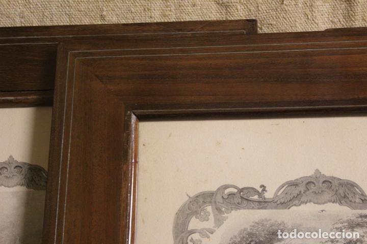 Antig&uuml;edades: cuatro marcos de madera con grabado - Foto 10