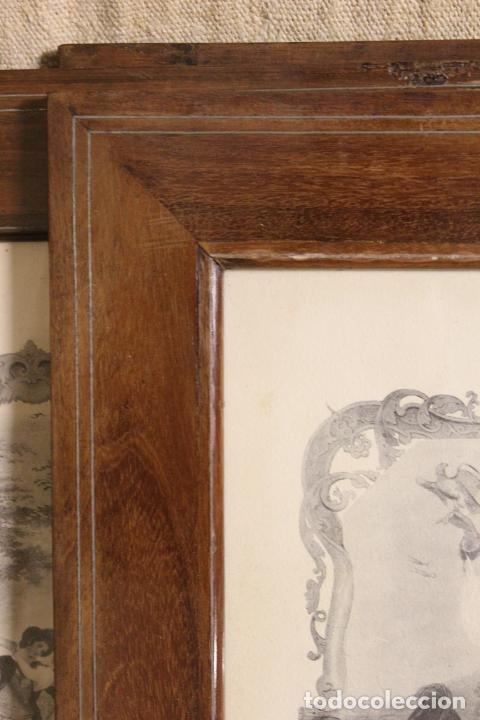 Antig&uuml;edades: cuatro marcos de madera con grabado - Foto 15