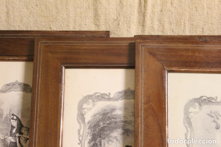 Antig&uuml;edades: cuatro marcos de madera con grabado - Foto 17