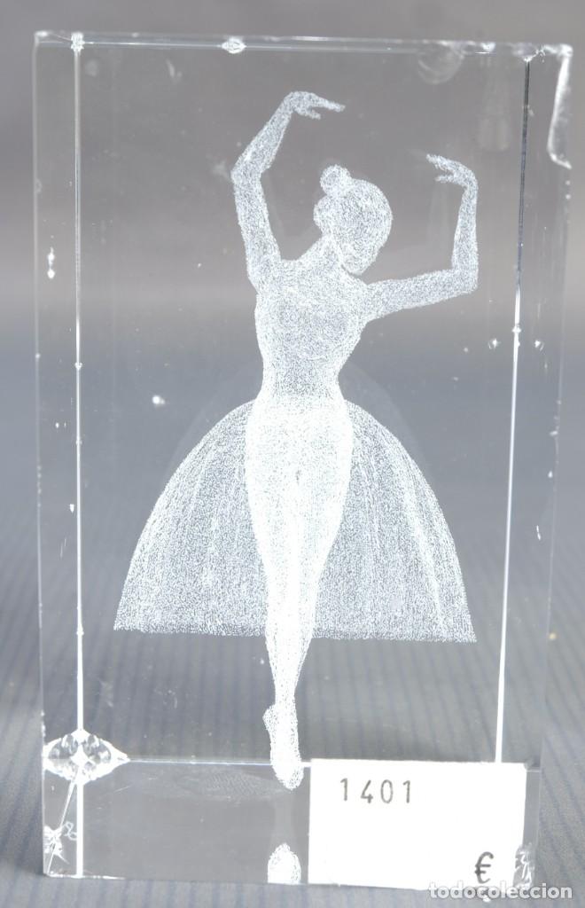 Antig&uuml;edades: Cristal tallado Bailarina - Foto 3