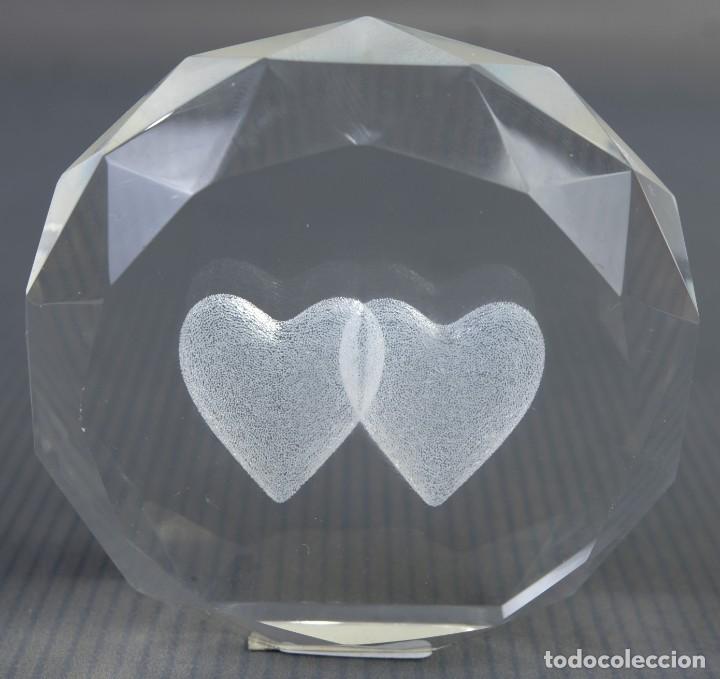 Antig&uuml;edades: Cristal tallado Corazones - Foto 1