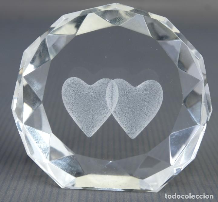 Antig&uuml;edades: Cristal tallado Corazones - Foto 2