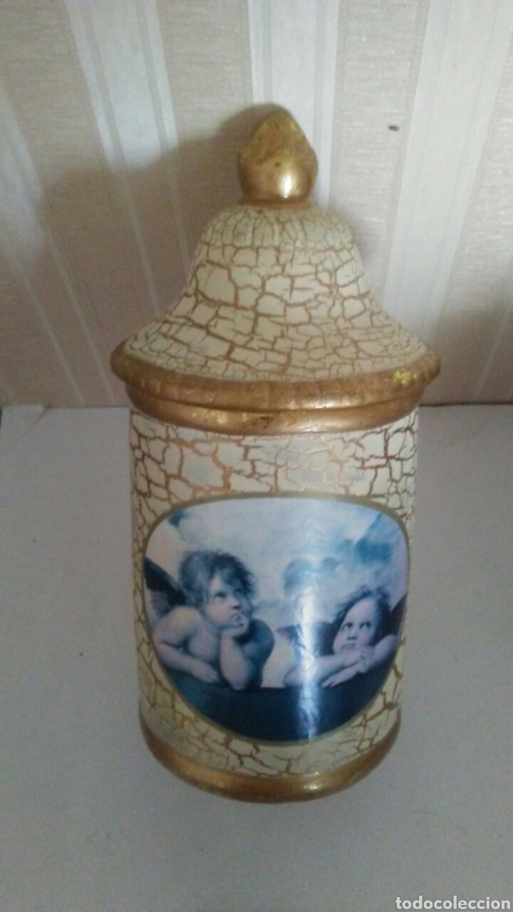 Antig&uuml;edades: Tarro tipo farmacia ,mide 24 cent . - Foto 1