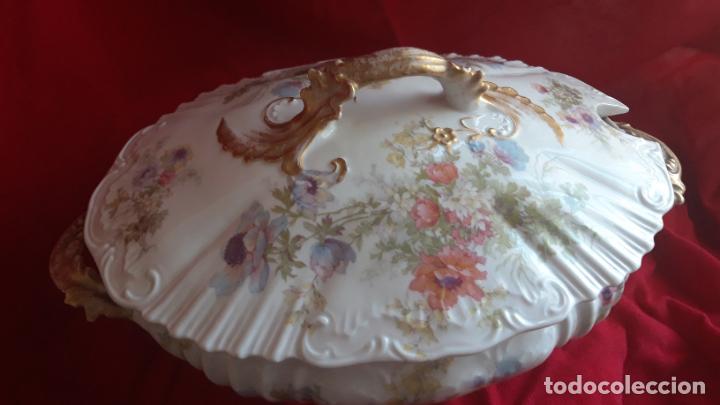 Antig&uuml;edades: Sopera porcelana grande - Foto 7